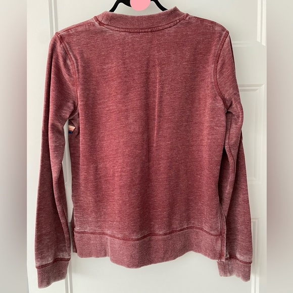 Vintage look Roxy red crewneck with small side openings - Picture 2 of 5